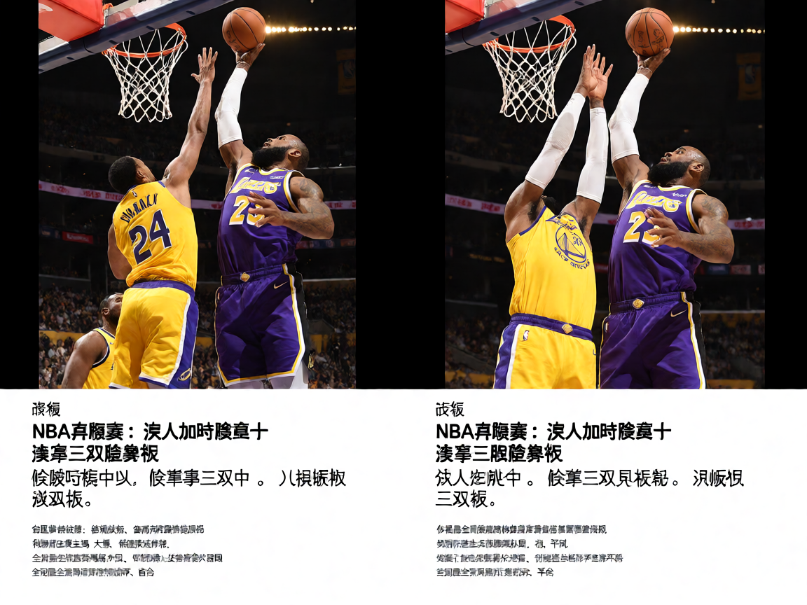 NBA常规赛激烈对抗，球员突破上篮